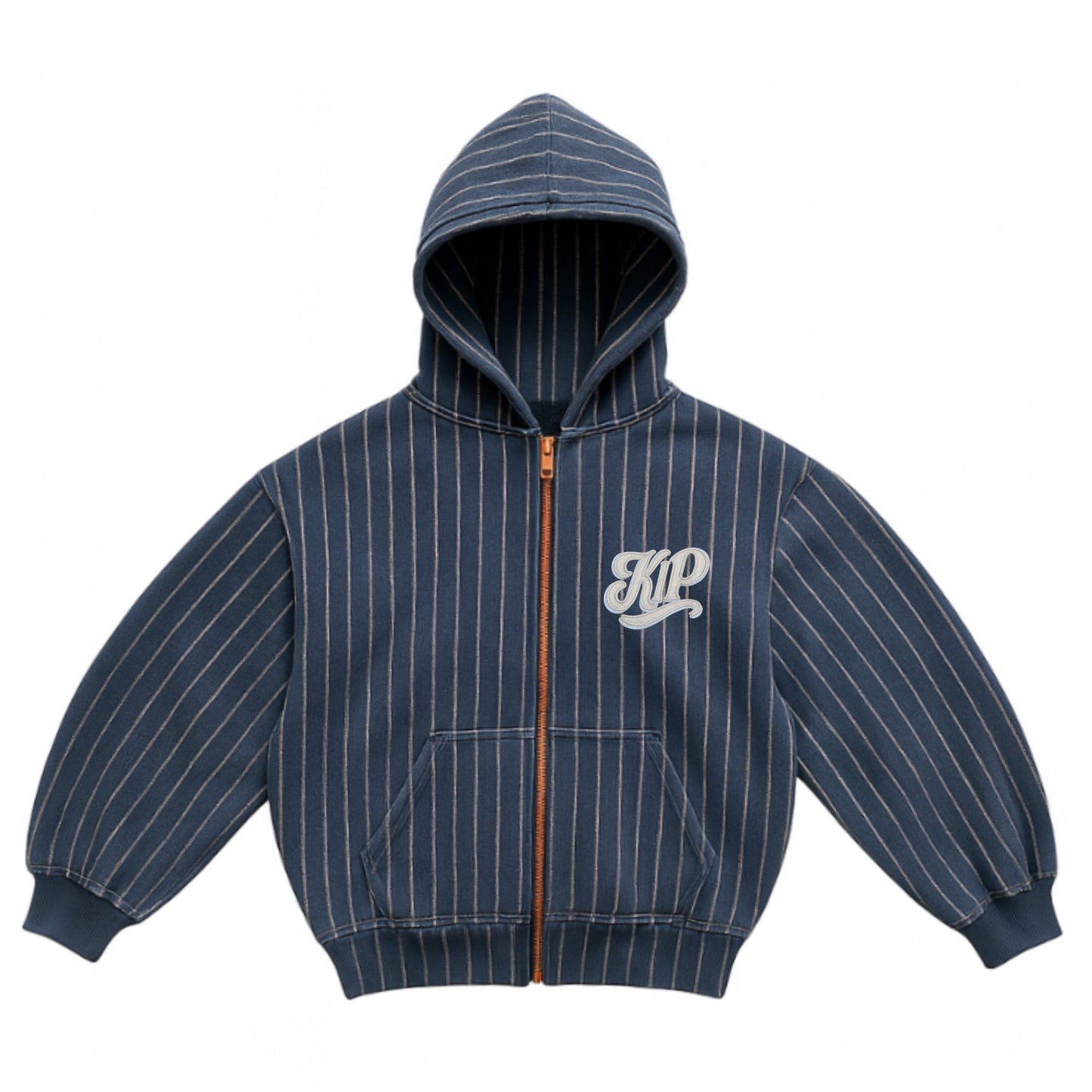 KIP Pinstripe Zip Hoodie