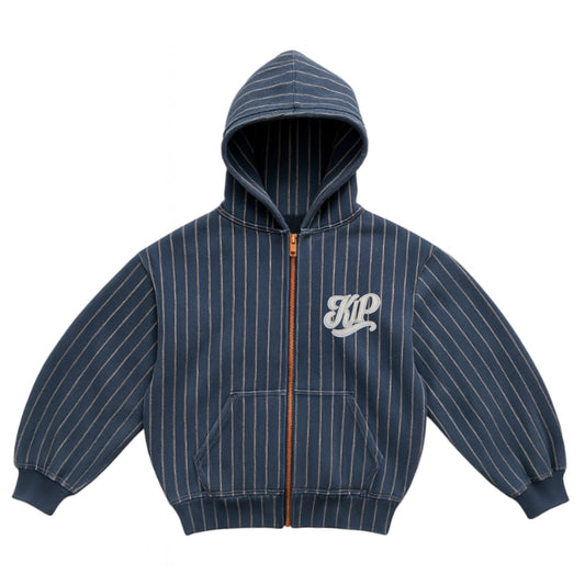 KIP Pinstripe Zip Hoodie